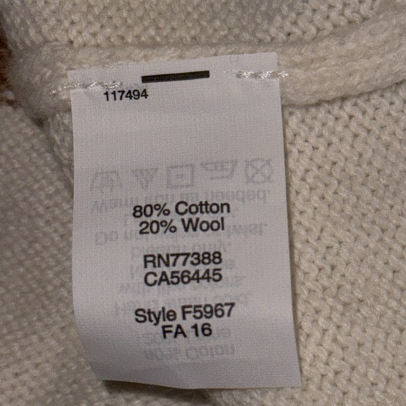 J Crew Factory NWT Striped Cotton/ Wool Blend Crew Neck Sweater SZ XL - Picture 7 of 7